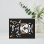 Birthday Gift English Bulldog Postkarte (Stehend Vorderseite)