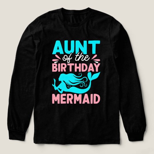 Birthday Gift: Funny Vintage Mermaid Aunt Tee 2025 (Design Vorderseite)