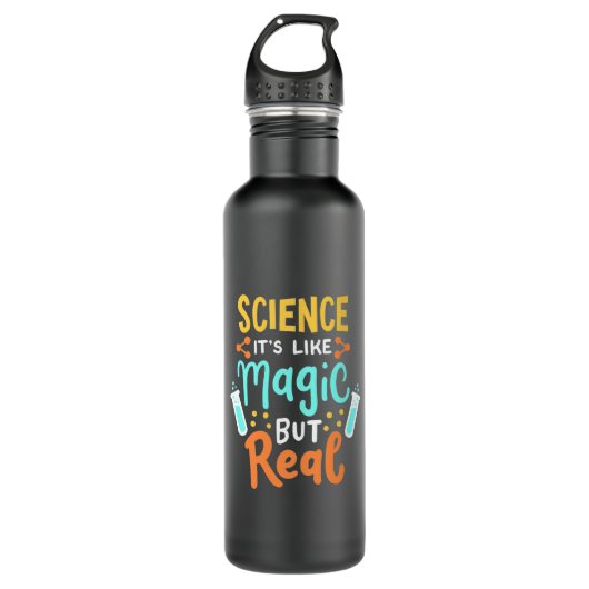 Birthday Gift | Science It Is Like Magic Edelstahlflasche (Vorderseite)