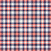 Birthday Gift Towel Coral Navy Plaid for Home Badhandtuch Set