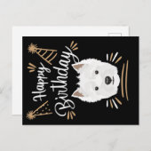Birthday Gift West Highland Terrier Postkarte (Vorne/Hinten)