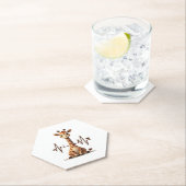 Birthday Giraffe Heartbeat Shirt for Woman Man Kid Untersetzer (Vor Ort)