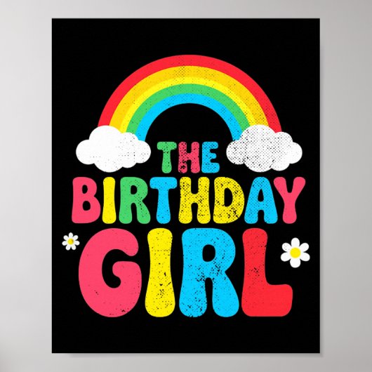 Birthday Girl 2nd 3rd 4th 5th 6th 7th 8th 9th Girl Poster (Vorne)