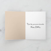 Birthday Girl Admiring a Seashell Karte (Innenseite)