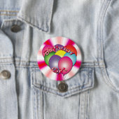 Birthday Girl Balloons Button (Beispiel)