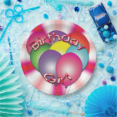 Birthday Girl Balloons Pink Party Teller (Party)