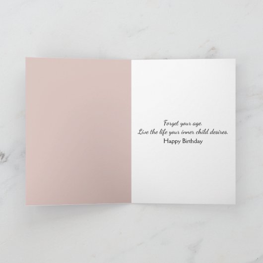 Birthday Girl Blasen Dandelion Seedlings Karte (Innenseite)