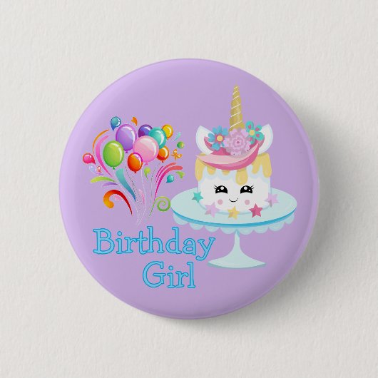 Birthday Girl Button (Vorderseite)