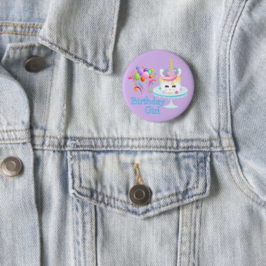 Birthday Girl Button (Beispiel)