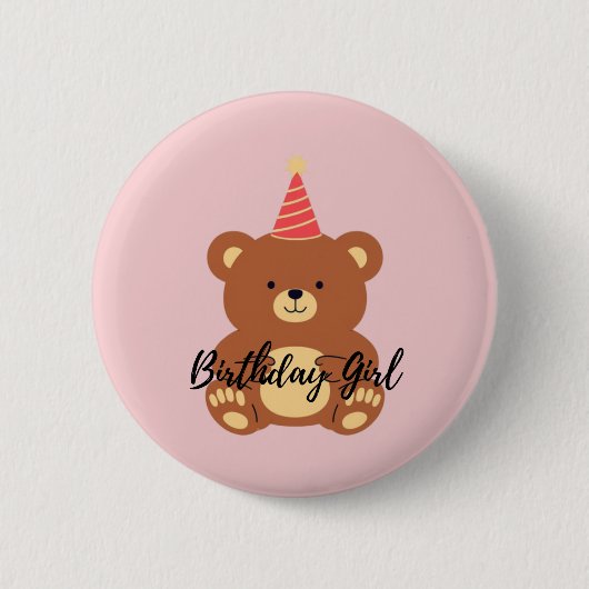 Birthday Girl Button (Vorderseite)