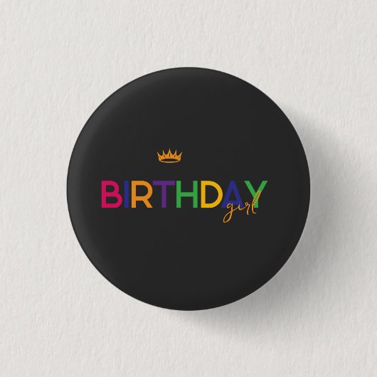 Birthday Girl Button (Vorderseite)