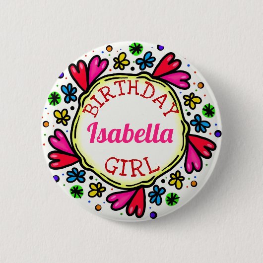 Birthday Girl Button (Vorderseite)