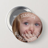 Birthday Girl Button (Vorne & Hinten)