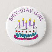Birthday Girl Button (Vorderseite)
