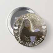 Birthday Girl Button (Vorne & Hinten)