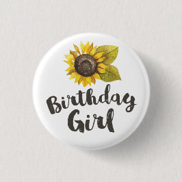 Birthday Girl Button