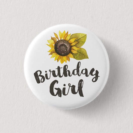 Birthday Girl Button (Vorderseite)