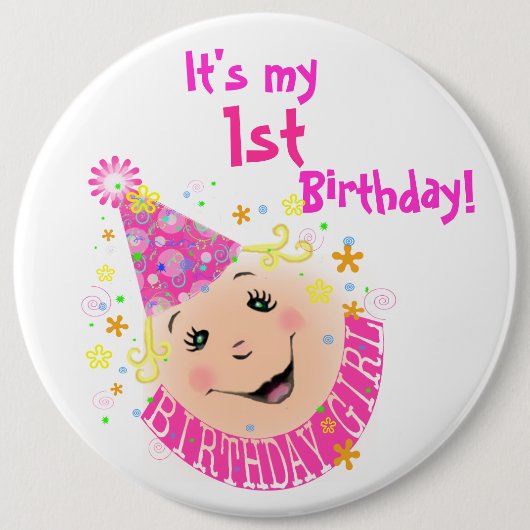 Birthday Girl Button (Vorderseite)