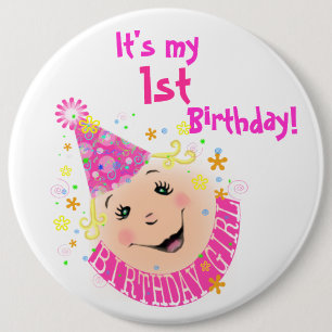 Birthday Girl Button