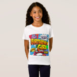 Birthday Girl Comic Book T-Shirt<br><div class="desc">Pow! Wow! Das ist das Geburtstagskind! Spaß Comic-Stil Geburtstagsgeschenk für Ihren Lieblings-Superheld Geburtstag.</div>