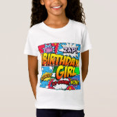 Birthday Girl Comic Book T-Shirt (Vorderseite)