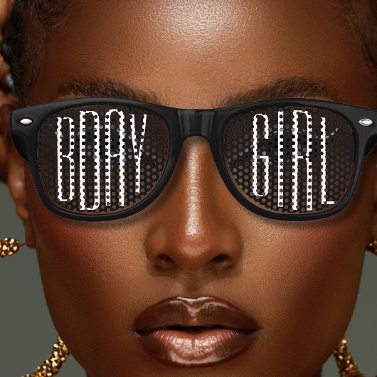 Birthday Girl Cool Black Partybrille