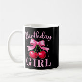Birthday Girl Coquette Bow Cherry Birthday Girls W Kaffeetasse (Links)