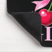 Birthday Girl Coquette Bow Cherry Birthday Girls W Mousepad (Ecke)