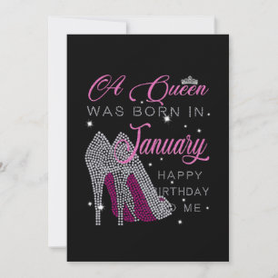 Birthday Girl   Eine Königin war im Januar Geboren Ankündigung