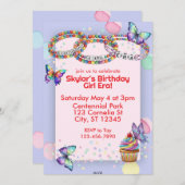 Birthday Girl Era, Friendship Bracelet Birthday Einladung (Vorne/Hinten)