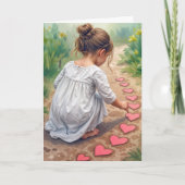 Birthday Girl Erstellen eines Herzweges Karte (Vorderseite)