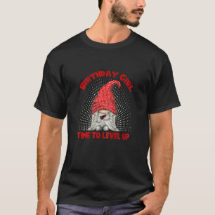 Birthday Girl Gamer Gnome Video Game Party Time To T-Shirt
