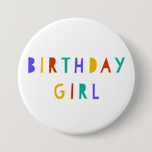 Birthday Girl Geburtstag Button Abzeichen Party Zu