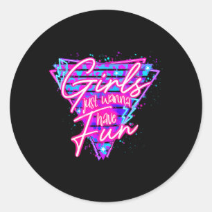 Birthday Girl Geburtstagsparty Girls haben einfach Runder Aufkleber