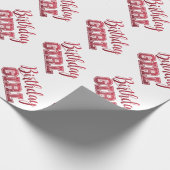 Birthday Girl Geschenkpapier (Ecke)