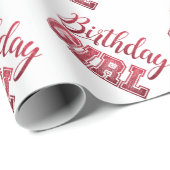 Birthday Girl Geschenkpapier (Rolleneckpunkt)