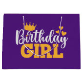 Birthday Girl Große Geschenktüte (Vorderseite)
