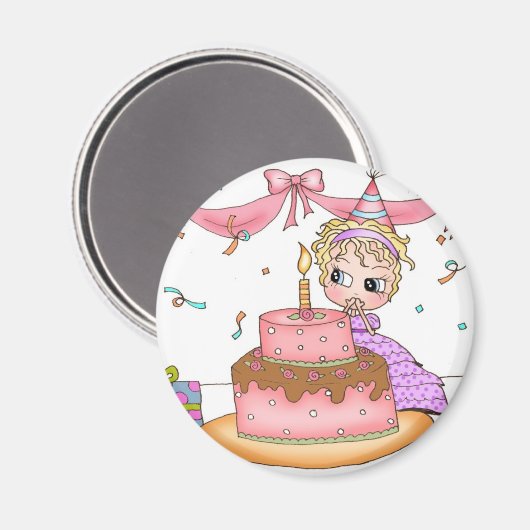 Birthday Girl - Magnet (Vorderseite/Rückseite)