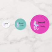 Birthday Girl Mermaid Thema Konfetti (Vorderseiten)