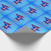 Birthday Girl Niedlich Dinosaurier Personalisiert  Geschenkpapier (Ecke)