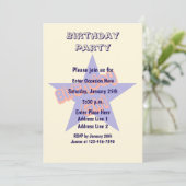 Birthday Girl Niedlich Party Einladung (Stehend Vorderseite)