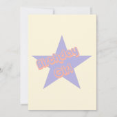 Birthday Girl Niedlich Party Einladung (Rückseite)