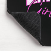 Birthday Girl Nk Toile Coquette Bow Birthday Party Mousepad (Ecke)