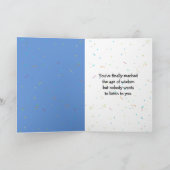 Birthday Girl On Party Ballon Karte (Innenseite)