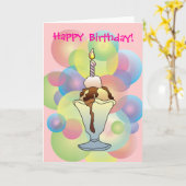 BIRTHDAY GIRL ONE by SHARON SHARPE Karte (Gelbe Blume)