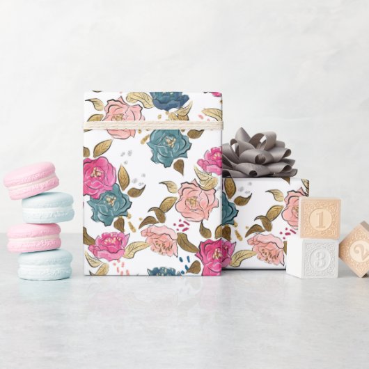 Birthday Girl Pattern Geschenkpapier (Babyparty)