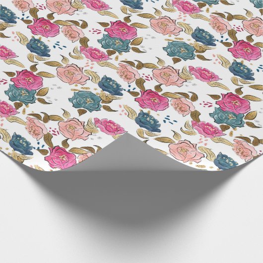 Birthday Girl Pattern Geschenkpapier (Ecke)