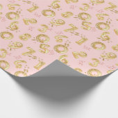 Birthday Girl Pattern Geschenkpapier (Ecke)