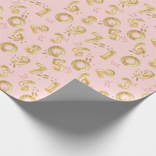 Birthday Girl Pattern Geschenkpapier (Ecke)