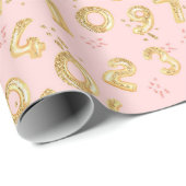 Birthday Girl Pattern Geschenkpapier (Rolleneckpunkt)